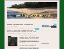 Tablet Screenshot of healthyandsimple.com